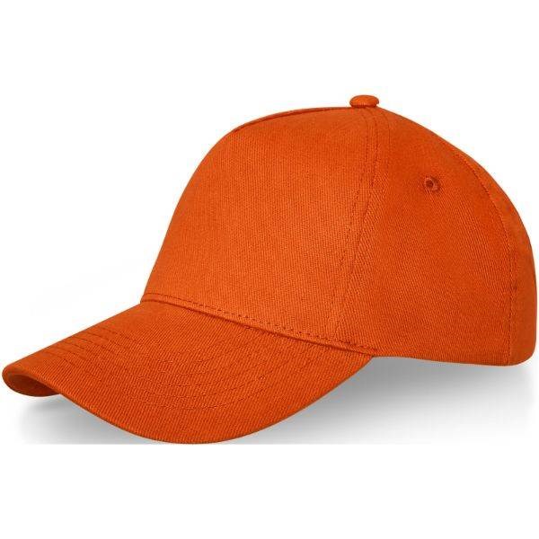 Obrázky: Oranžová 5panelová čiapka s kovovou prackou, Obrázok 13