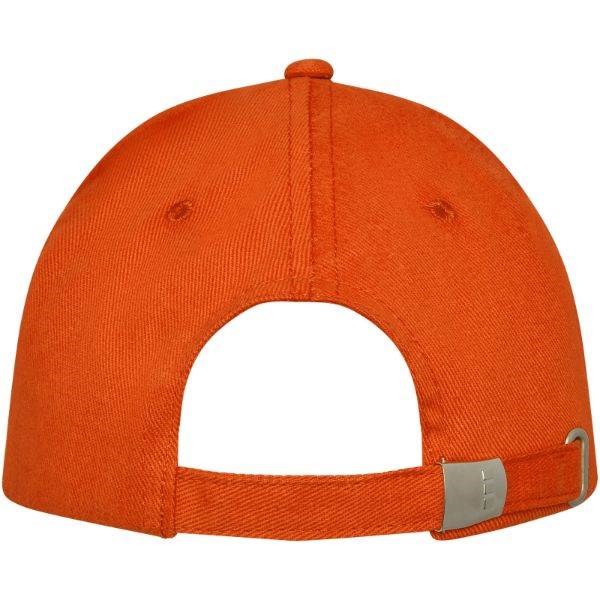 Obrázky: Oranžová 5panelová čiapka s kovovou prackou, Obrázok 14