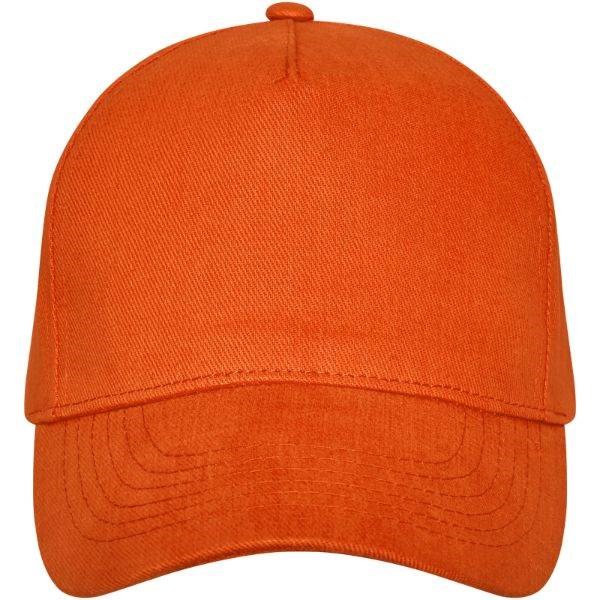 Obrázky: Oranžová 5panelová čiapka s kovovou prackou, Obrázok 15