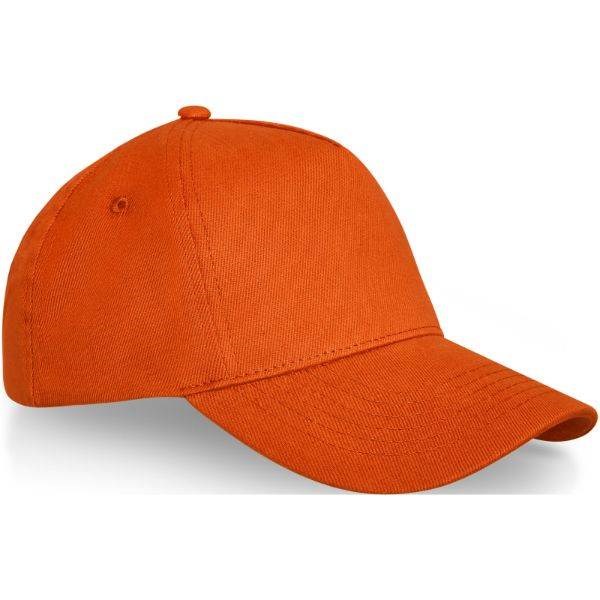 Obrázky: Oranžová 5panelová čiapka s kovovou prackou, Obrázok 17