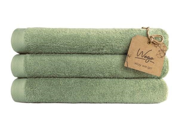 Obrázky: Zelená froté osuška BIO-WEGO, gramáž 450 g/m2, Obrázok 2