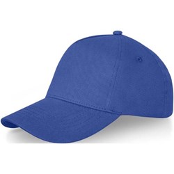 Obrázky: Stredne modrá 5panelová čiapka s kovovou prackou