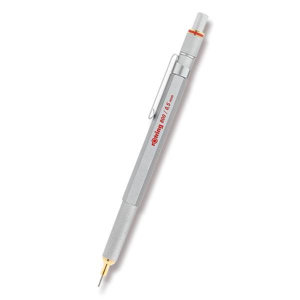 Obrázky: Strieborná mechanická ceruzka 0,5mm - Rotring 800