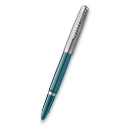 Obrázky: Parker 51 Teal Blue CT, plniace pero, hrot F