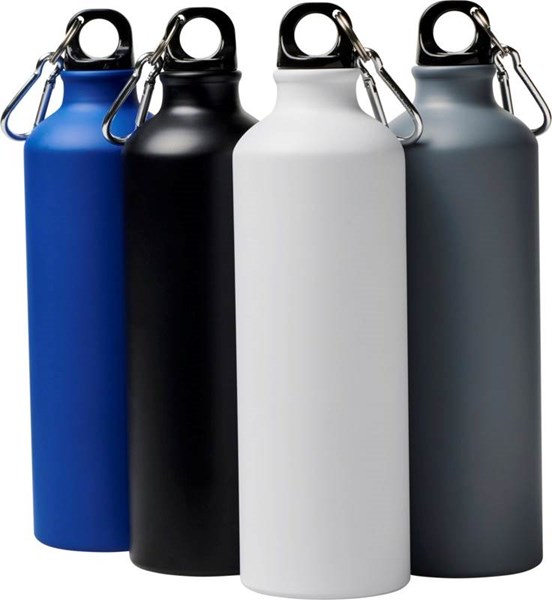 Obrázky: Matná hliníková fľaša s karabínou 770ml modrá, Obrázok 3