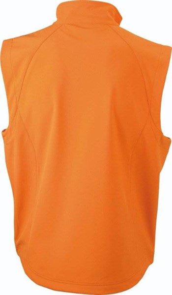 Obrázky: Oranžová softshellová vesta J&N 270, pánska XXXL, Obrázok 2
