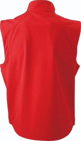Obrázky: Červená softshellová vesta J&N 270, pánska XL, Obrázok 2