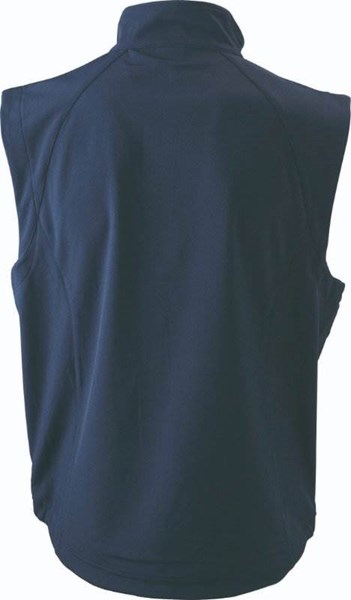 Obrázky: Nám.modrá softshellová vesta J&N 270, pánska XL, Obrázok 2