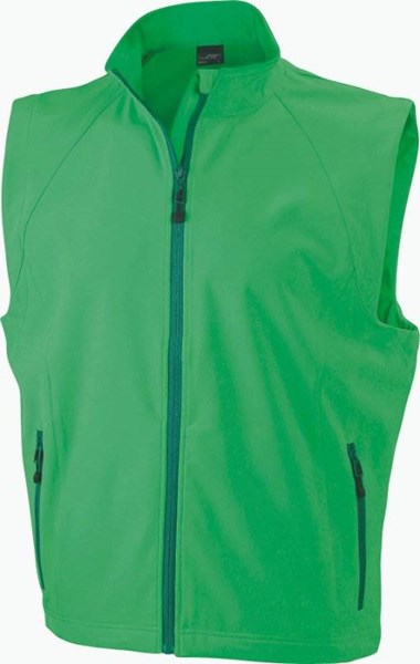 Obrázky: Zelená softshellová vesta J&N 270, pánska XL