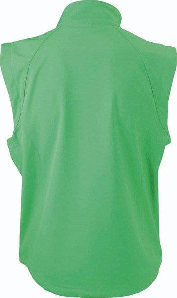 Obrázky: Zelená softshellová vesta J&N 270, pánska XXL, Obrázok 3