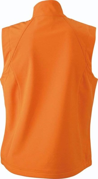 Obrázky: Oranžová softshellová vesta J&N 270, dámska XXL, Obrázok 2