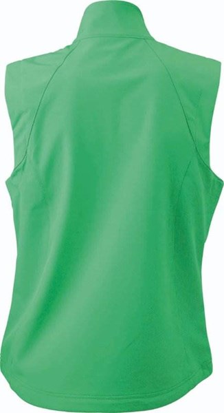 Obrázky: Zelená softshellová vesta J&N 270, dámska S, Obrázok 2