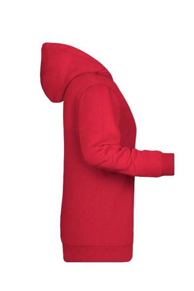 Obrázky: Dámska mikina s kapucňou J&N 280 červená XL, Obrázok 4