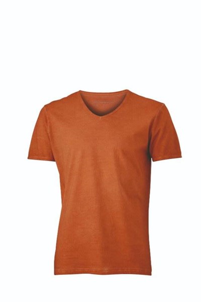 Obrázky: Pánske tričko EFEKT J&N oranžové M
