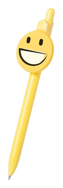 Obrázky: Žlté guličkové pero so smajlíkom, veľký úsmev, Obrázok 2