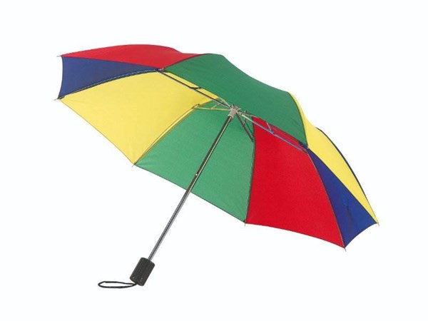 Obrázky: Dvojdielny skladací dáždnik, farebný, Obrázok 1