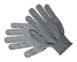 Obrázky: Pár elastických nylónových rukavic, šedé