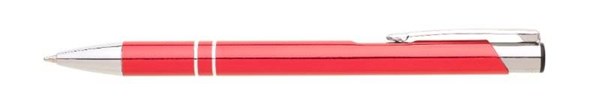 Obrázky: Hliníkové guličkové pero LARA červené, Obrázok 1