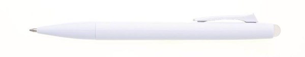 Obrázky: Plastové gumovacie guličkové pero GUM, biele