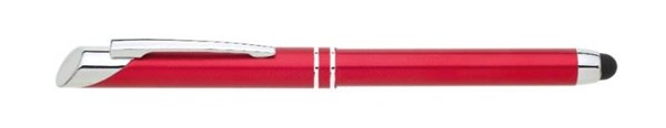 Obrázky: Hliníkový roller ROLY s MN a stylusom, červený