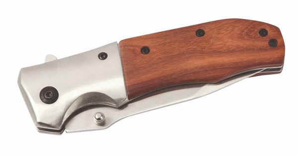 Obrázky: Lovecký nôž s poistkou a klipom na opasok,drev.box, Obrázok 3