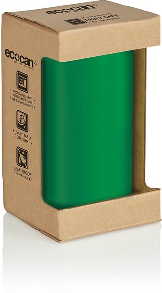 Obrázky: Ekologická fľaša - tvar plechovka, zelená, Obrázok 3