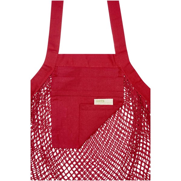 Obrázky: Sieťovaná nákupná taška Pune červená, Obrázok 2