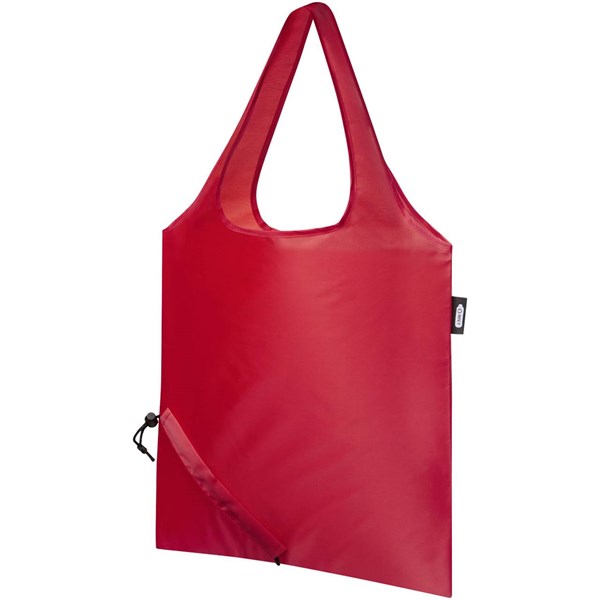 Obrázky: Skladacia nákupná taška z RPET Sabia červená, Obrázok 3
