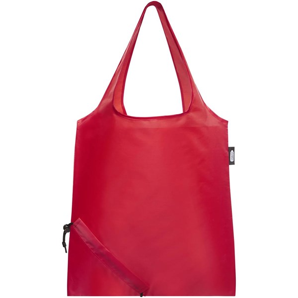 Obrázky: Skladacia nákupná taška z RPET Sabia červená, Obrázok 5