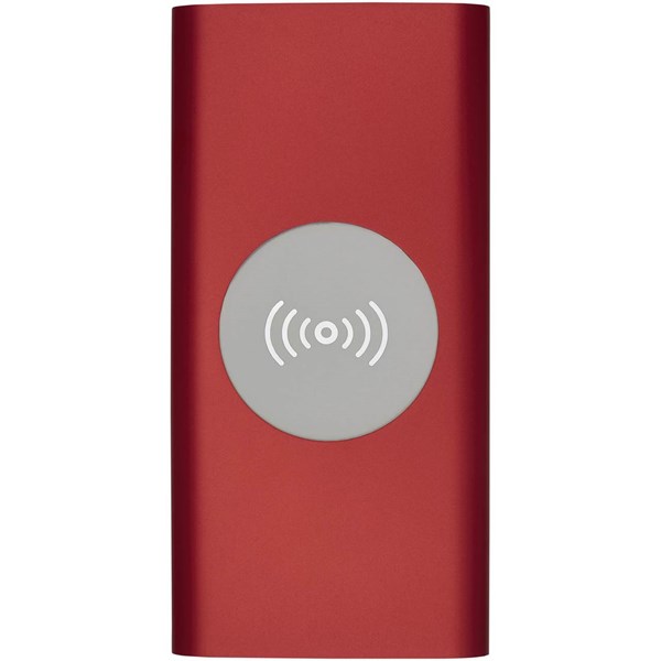 Obrázky: Bezdrôtová 8000mAh powerbanka červená, Obrázok 8