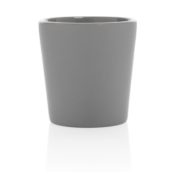 Obrázky: Moderný šedý keramický hrnček na kávu 300ml, Obrázok 3