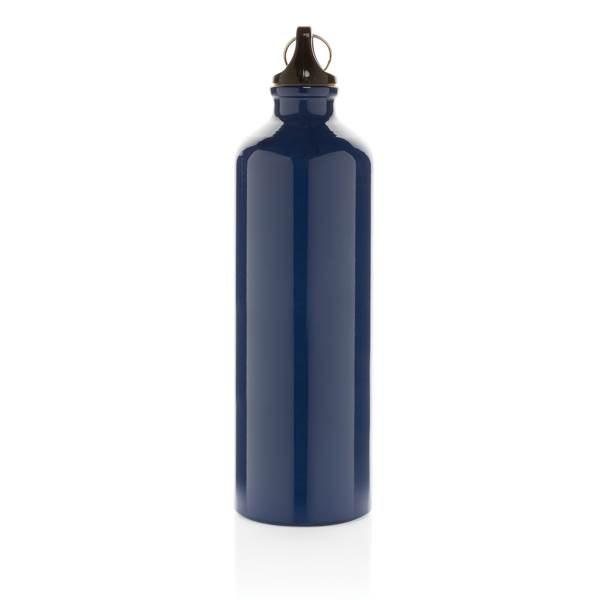 Obrázky: Hliníková športová fľaša s karabínou XL - modrá, Obrázok 3