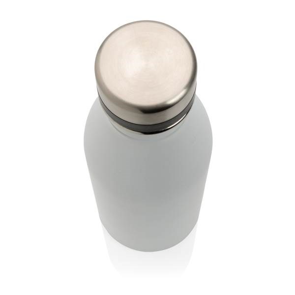 Obrázky: Biela fľaša na vodu z nehrdzavejúcej ocele 500 ml, Obrázok 4