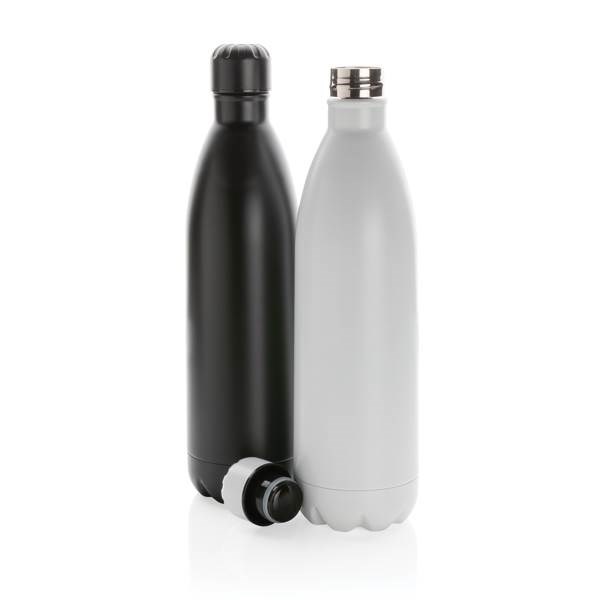 Obrázky: Jednofarebná čierna nerezová termo fľaša 1l, Obrázok 6