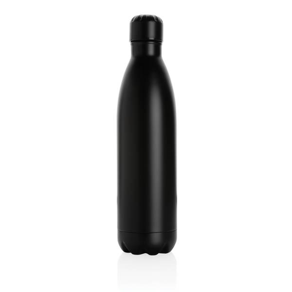 Obrázky: Jednofarebná čierna nerezová termo fľaša 750ml, Obrázok 2