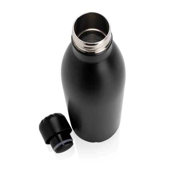 Obrázky: Jednofarebná čierna nerezová termo fľaša 750ml, Obrázok 4