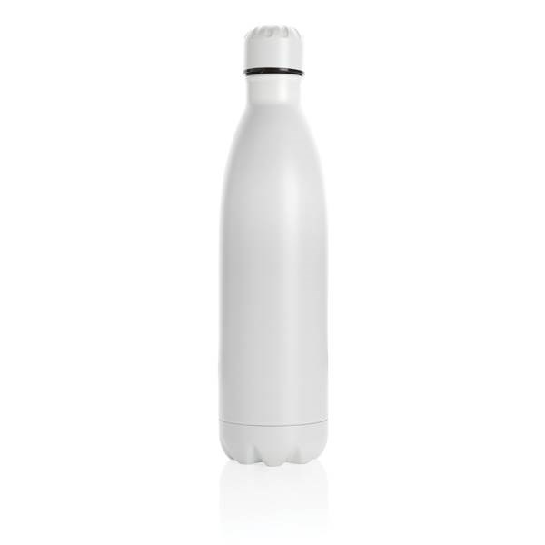 Obrázky: Jednofarebná biela nerezová termo fľaša 750ml, Obrázok 2