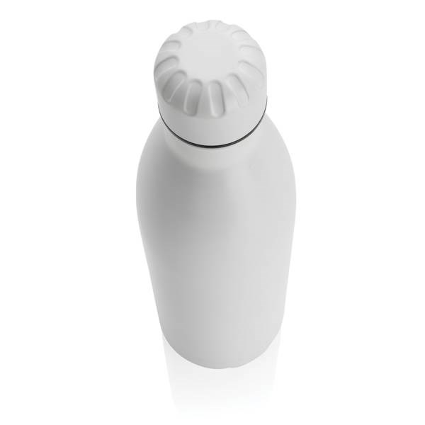 Obrázky: Jednofarebná biela nerezová termo fľaša 750ml, Obrázok 3