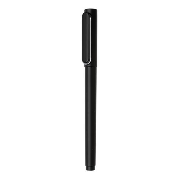 Obrázky: Čierne plastové pero X6 s vrškom, Obrázok 1