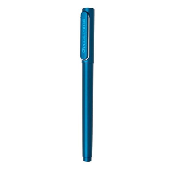 Obrázky: Modré plastové pero X6 s vrškom, Obrázok 5