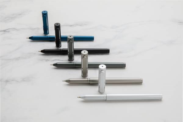 Obrázky: Modré plastové pero X6 s vrškom, Obrázok 7