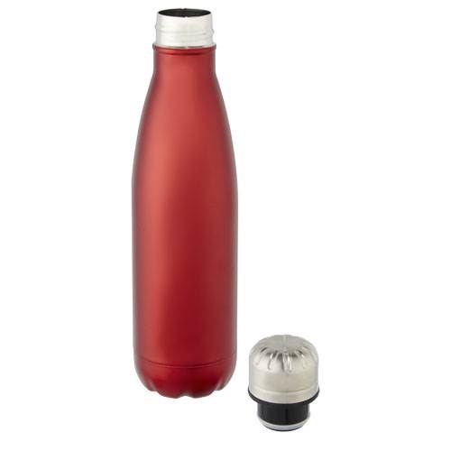 Obrázky: Nerezová termofľaša 500 ml, vák. izolácia červená, Obrázok 2