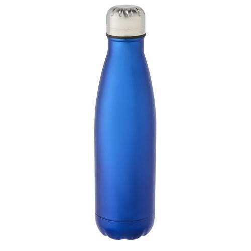 Obrázky: Nerezová termofľaša 500 ml, vák. izolácia modrá