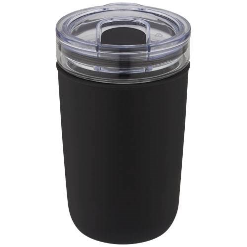 Obrázky: Sklenený hrnček 420 ml, plastový obal čierny, Obrázok 4