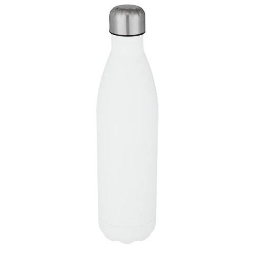 Obrázky: Nerezová termofľaša 750 ml, vák. izolácia biela