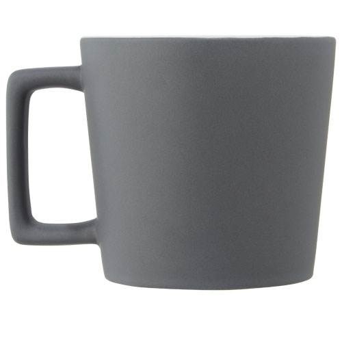 Obrázky: Keramický hrnček 370 ml s matným povrchom biely, Obrázok 2