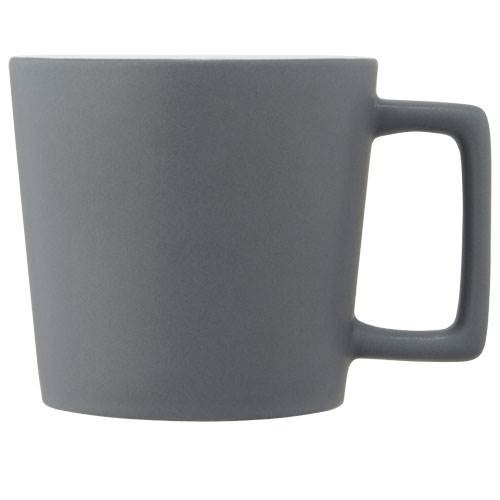 Obrázky: Keramický hrnček 370 ml s matným povrchom biely, Obrázok 4