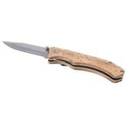 Obrázky: Nerezový vreckový nôž se sponou na opasek v dreve