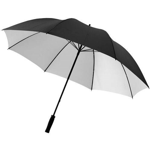 Obrázky: Veľký golfový dáždnik odolný voči búrke,strieborný