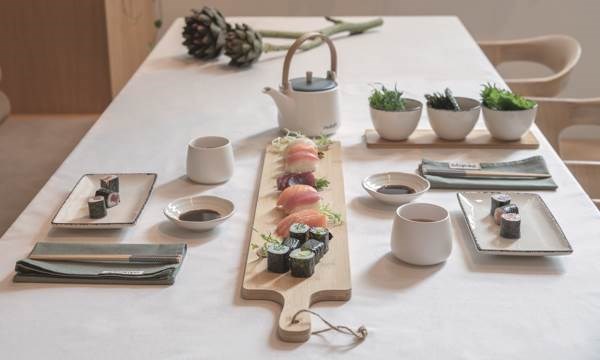 Obrázky: Kompletná sada na sushi 8ks Ukiyo, hnedá, Obrázok 7